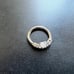 Maria Tash 14g 9.5mm Cubic Zirconia Titanium Horizontal Princess Clicker