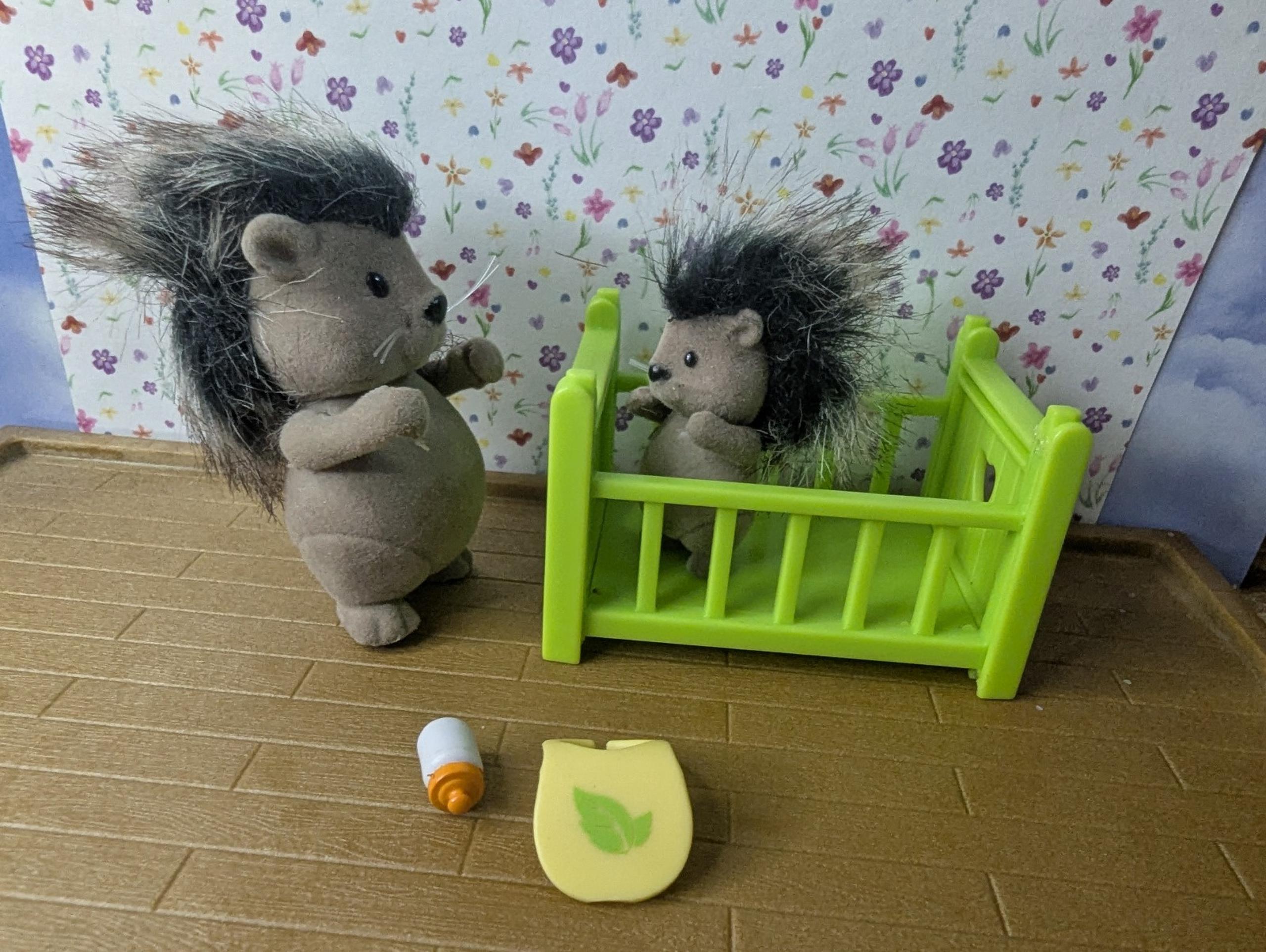 Lil Woodeez Porcupine Adult Baby Accessories Crib Bottle Bib Book