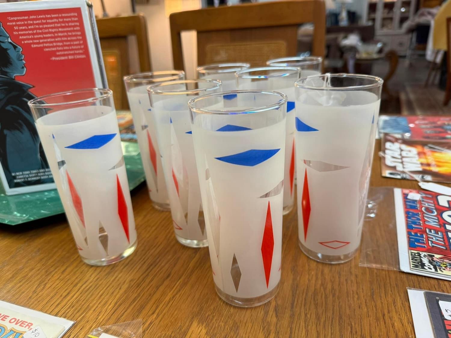 Set of 8 MCM High Ball Glasses