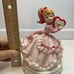 Lefton Pink Valentine Day Candy Girl Debutante Music Box My Funny Valentine Work