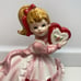 Lefton Pink Valentine Day Candy Girl Debutante Music Box My Funny Valentine Work