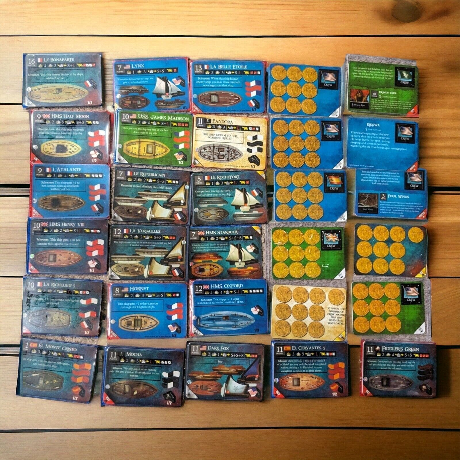 Pirates CSG Mixed lot of ships, Crew, And Items. New And Unpunched
