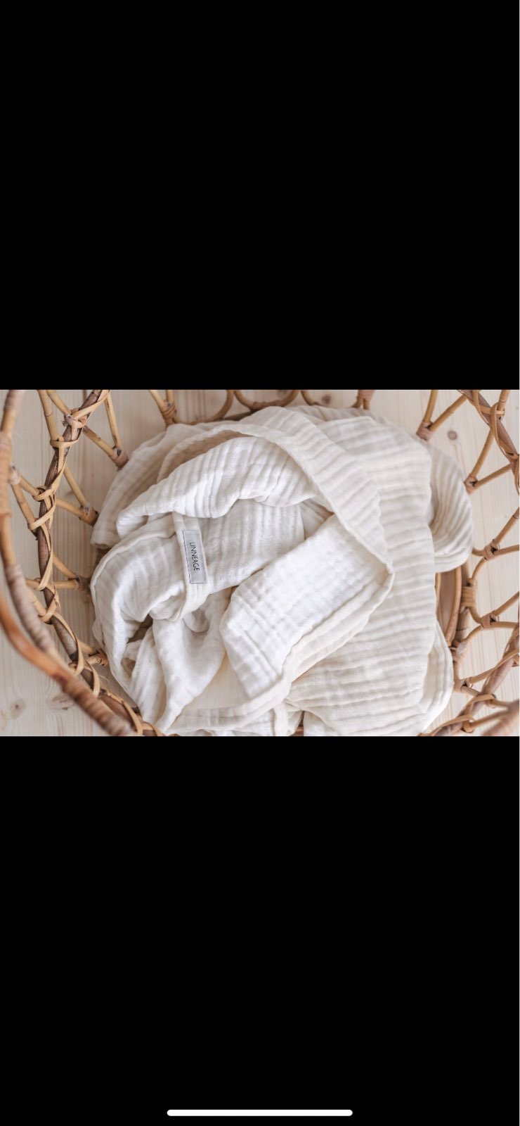 Thick 4 Layer Muslin Blanket — Reversible Cream White