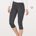 Lululemon Fast And Free Crop 19 Womens Athletic leggings size 6 reflective