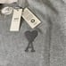 Ami Paris Hoodie Ami Athletic Hoodie for Men Women Grey Ami Crewneck Sweater
