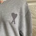 Ami Paris Hoodie Ami Athletic Hoodie for Men Women Grey Ami Crewneck Sweater