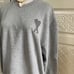 Ami Paris Hoodie Ami Athletic Hoodie for Men Women Grey Ami Crewneck Sweater