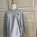 Ami Paris Hoodie Ami Athletic Hoodie for Men Women Grey Ami Crewneck Sweater