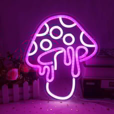 Mushroom Neon Sign Dimmable Led Mushroom Neon Light Cute Neon Mushroom Sign