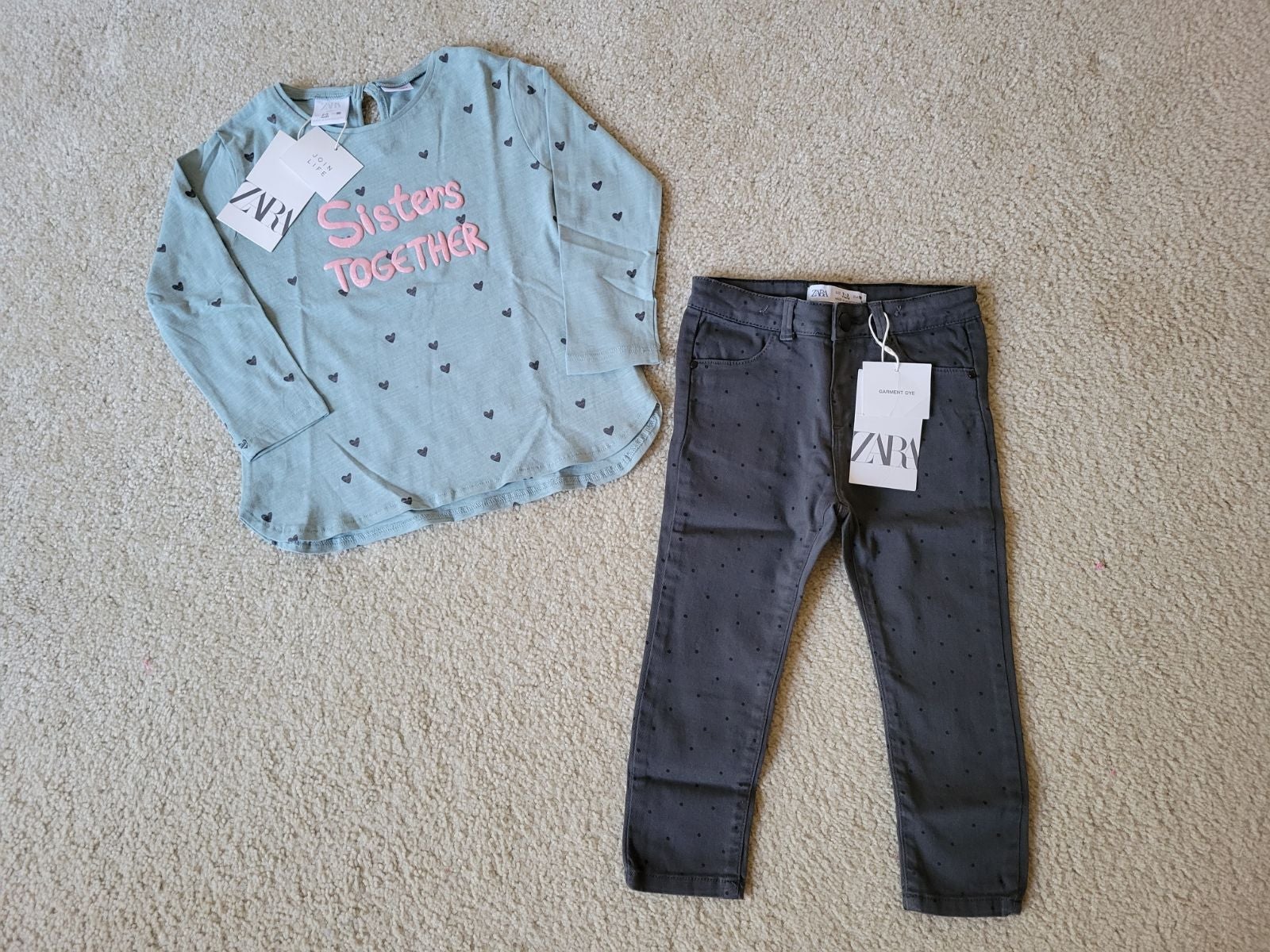 Zara baby girls outfit set