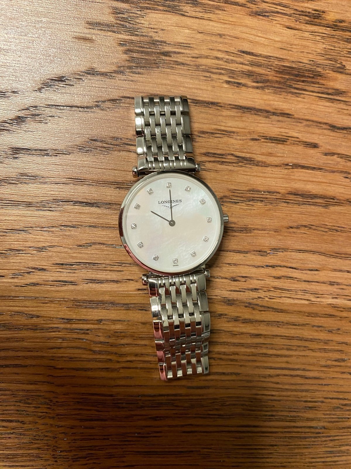 Womens Swiss La Grande Classique de Longines Diamond-Accent Stainless Steel