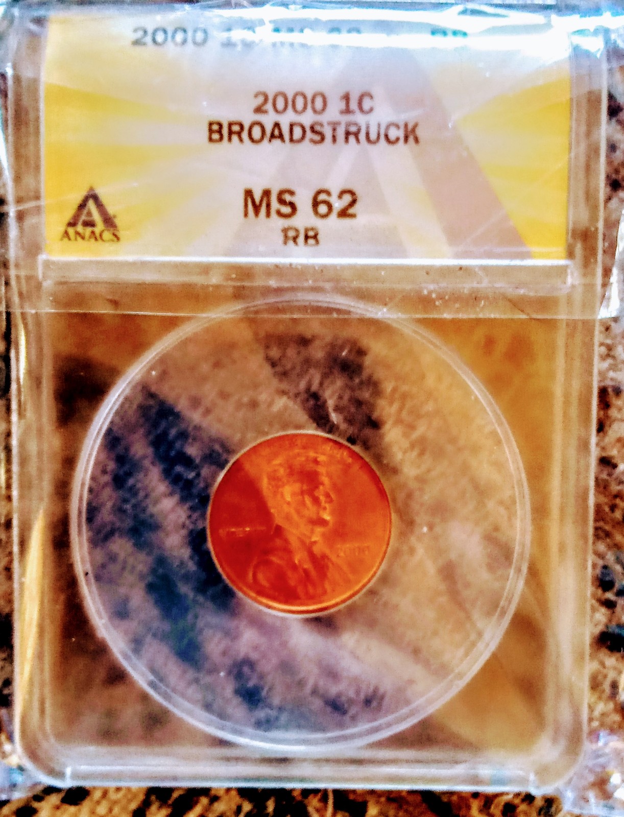 2000_Cent, BROAD STUCK 1 CENT ERROR