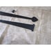 2 IRON DUMMY HINGES, Decorative Hinge, Black, Faux, Fake Hinges, Large, 16 Long
