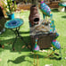 Peacock garden decor (each)
