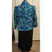 Croft & Barrow Large black stretch dress and Le Suit 12P flower 3 button jacket
