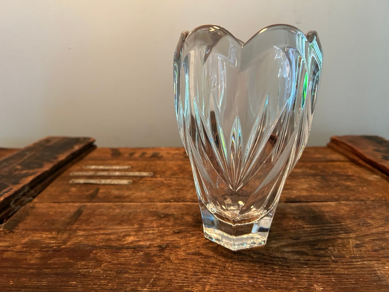 Marquis by Waterford crystal vase 6.5” tall