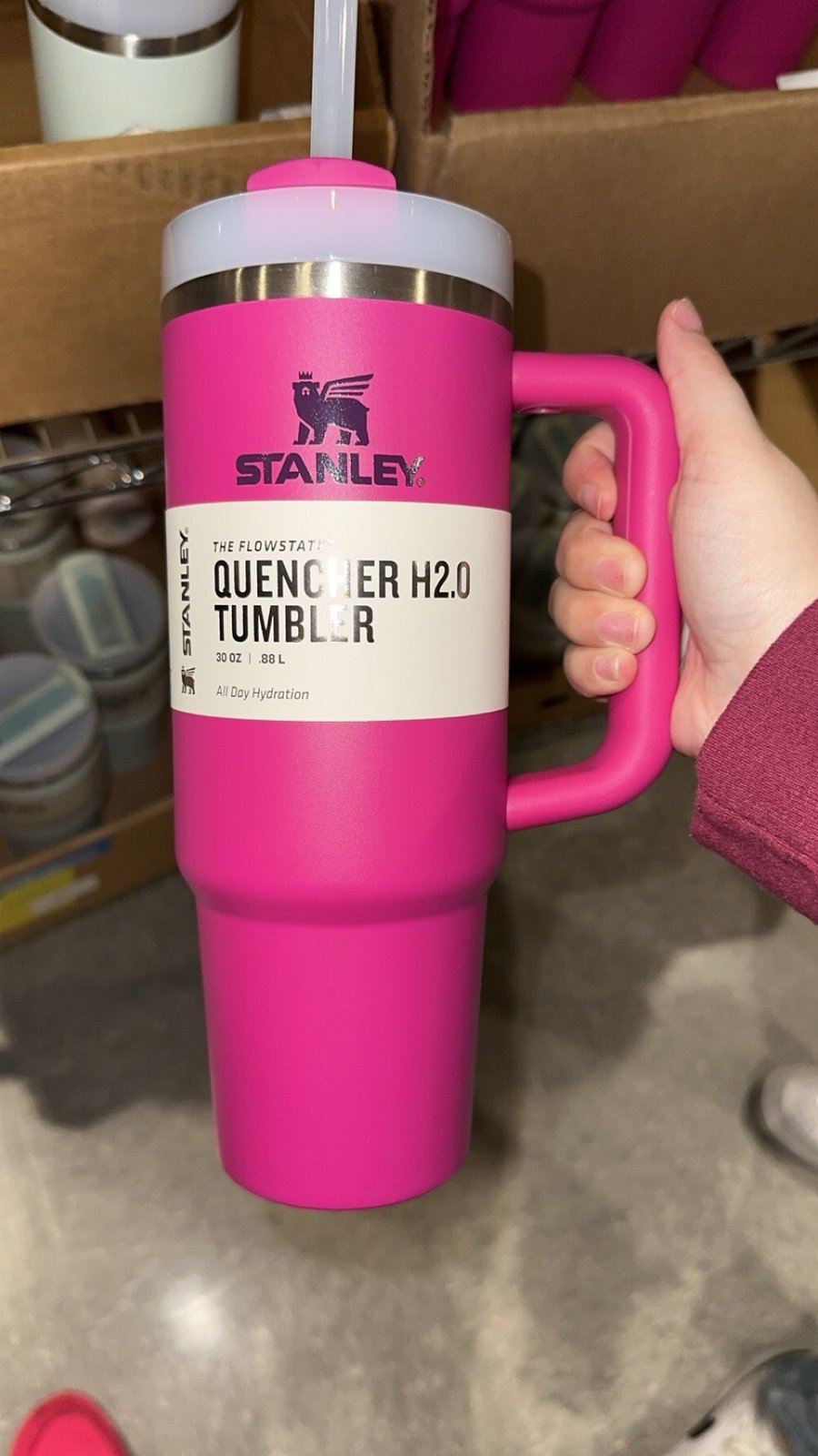 stanley fuschia 30oz tumblr