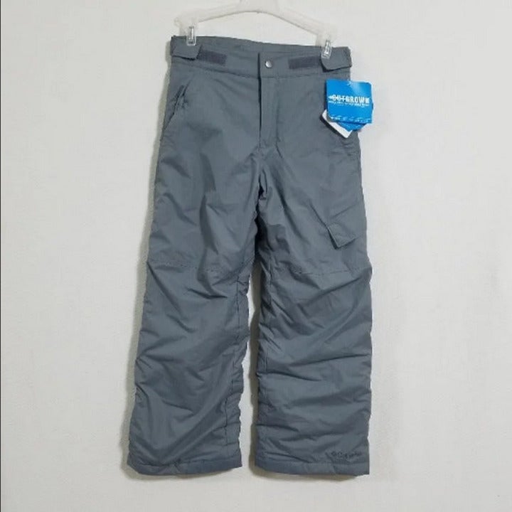 NEW Columbia Boys Girls Small Snow Pants NWT Grey Gray Snowboard Ski Snowsuit S