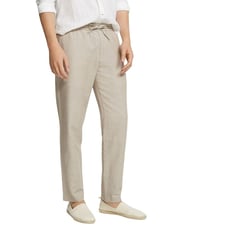 Club Monaco Beach Pants Linen Blend Tan Size M