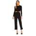 ✨ NWT Revolve x LPA Black Knit Ribbed Cut Out Jumpsuit Romper