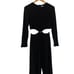 ✨ NWT Revolve x LPA Black Knit Ribbed Cut Out Jumpsuit Romper