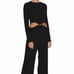 ✨ NWT Revolve x LPA Black Knit Ribbed Cut Out Jumpsuit Romper