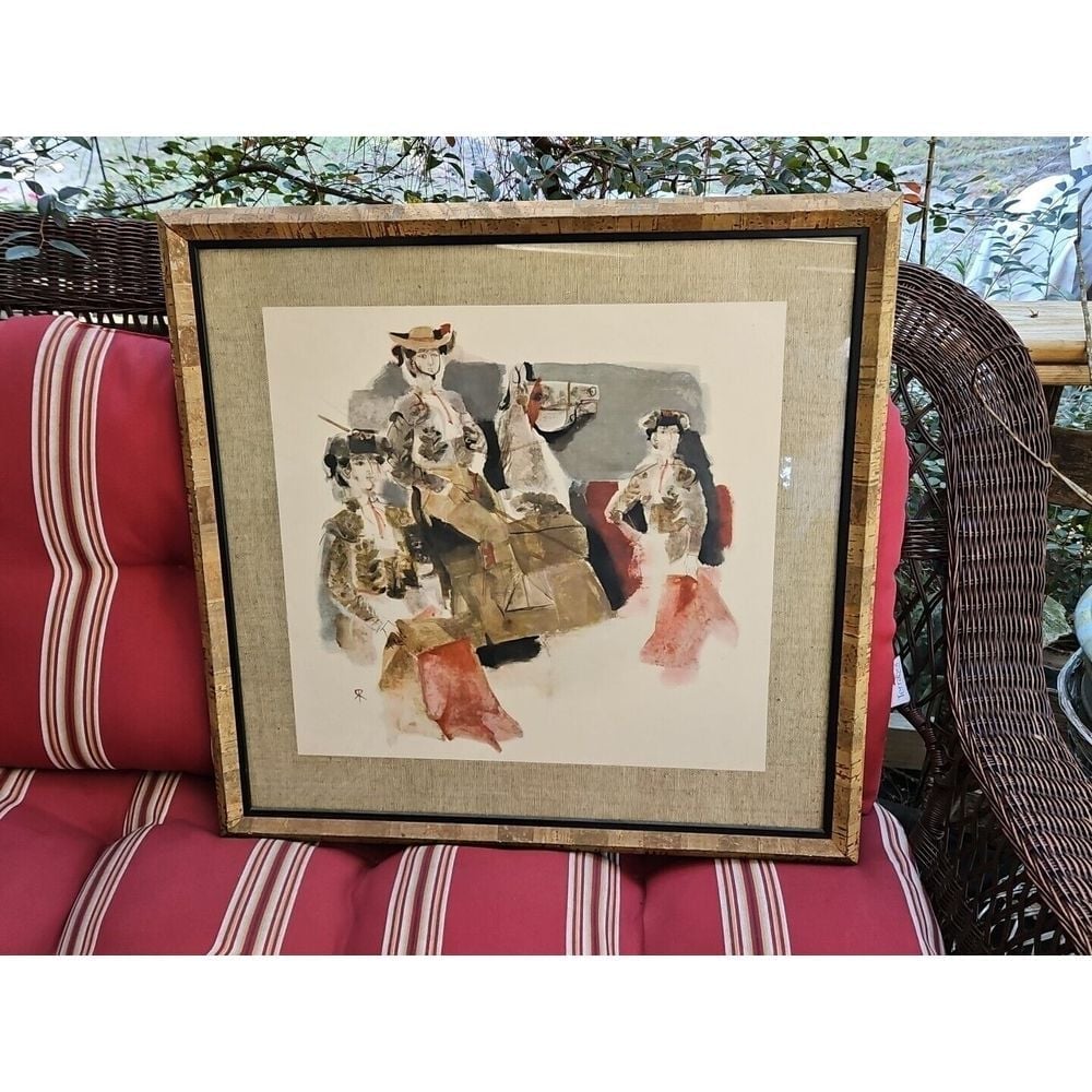 Roque Riera Rojas Picador Y Banderilleros BULL FIGHTERS Print MCM Turner 25X26