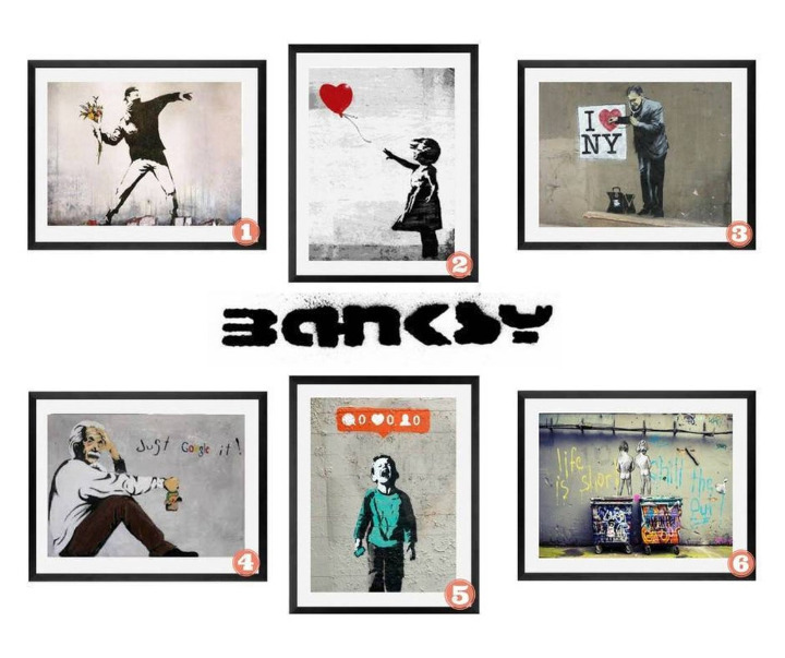 Banksy Wall Art Graffiti Art Poster