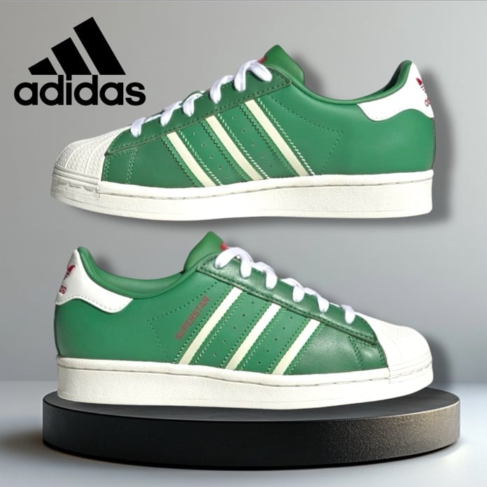 Adidas Superstar J Green Off White - HQ9959