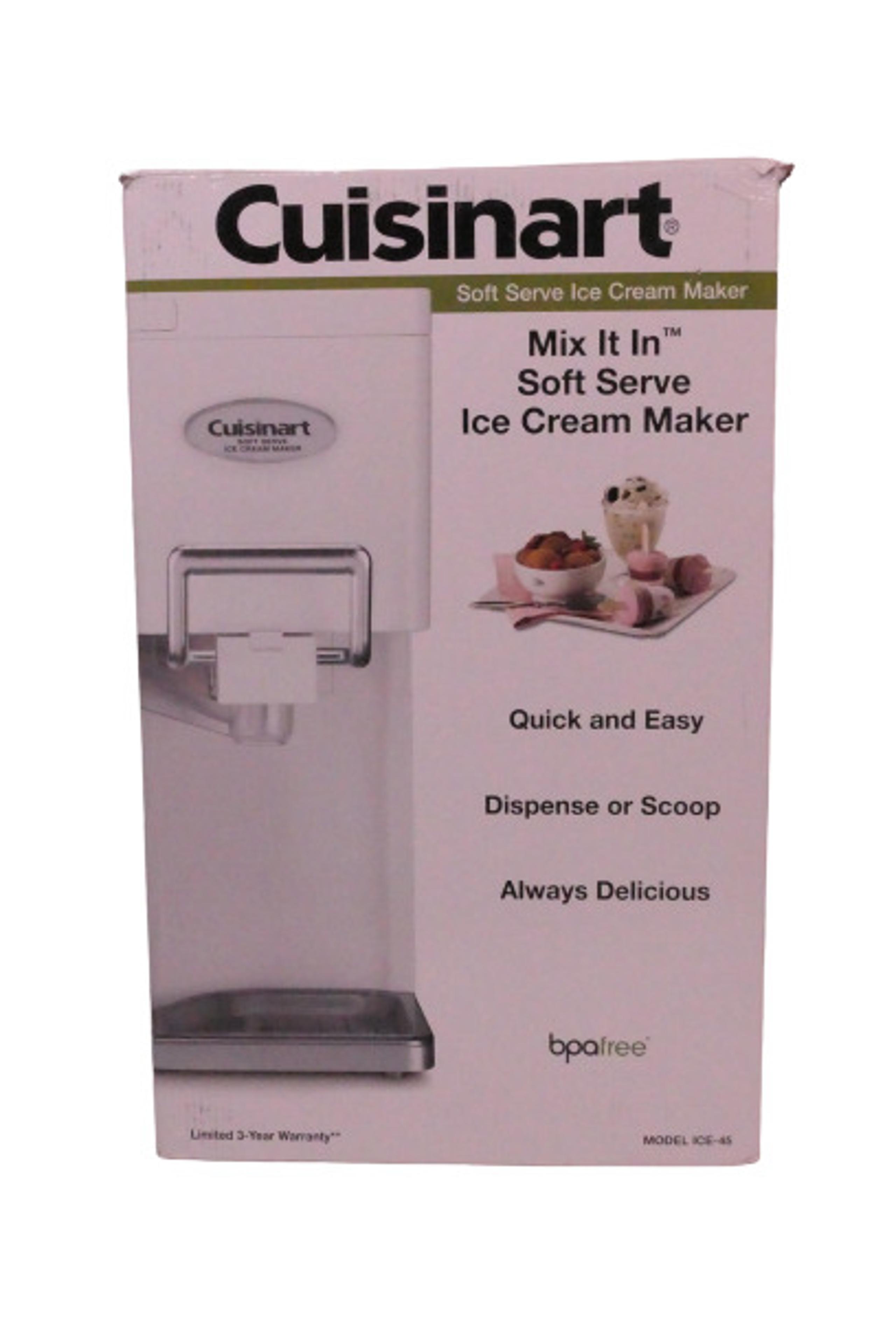 Cuisinart ICE-45 Soft Serve 1.5 Quart Ice Cream Maker