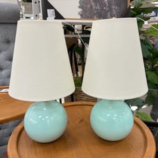 2 kate spade aqua lamps