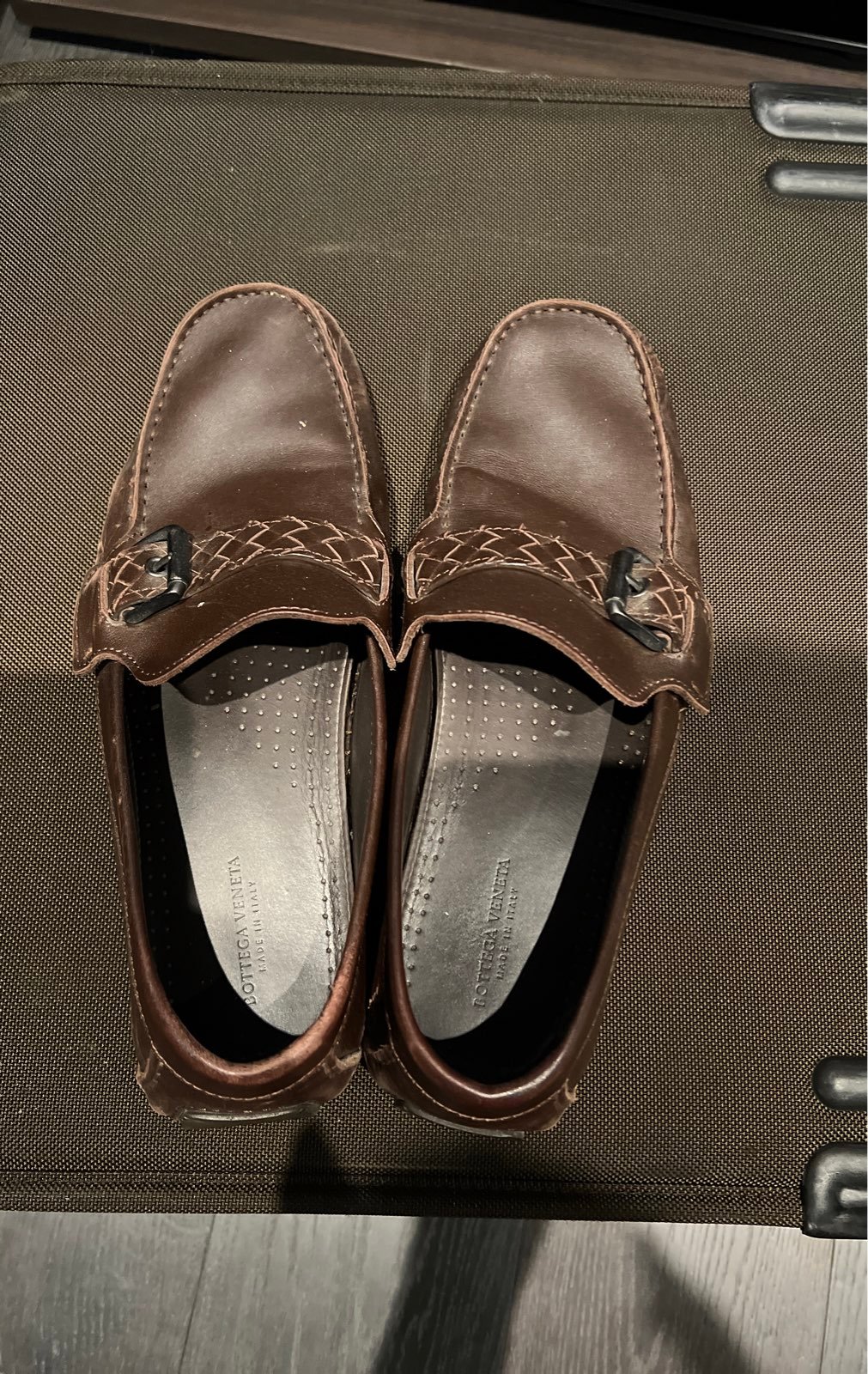 Bottega Veneta leather loafers used size E44 brown
