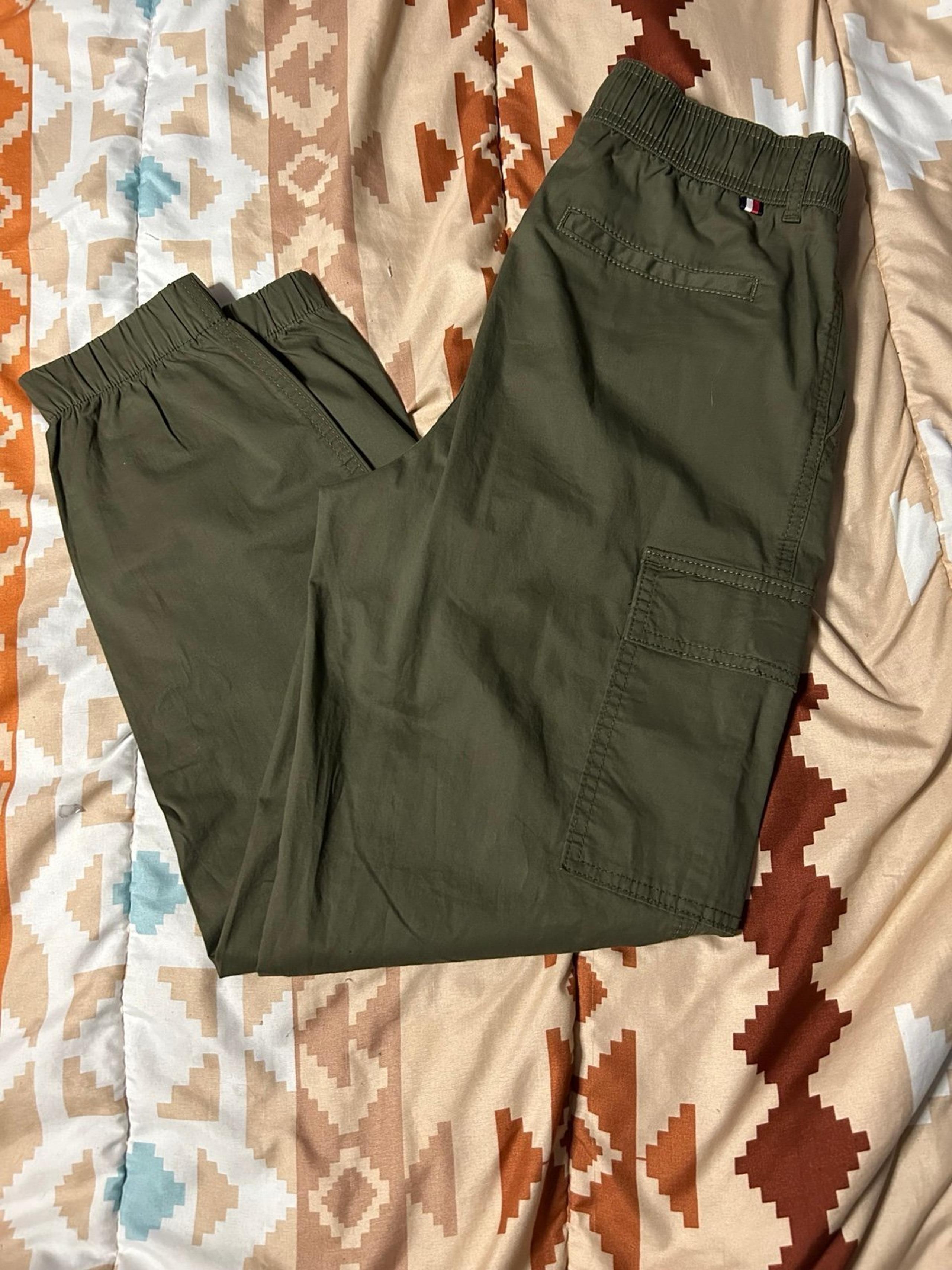 Tommy Hilfiger women's cargo pants XXS Army Green NEW