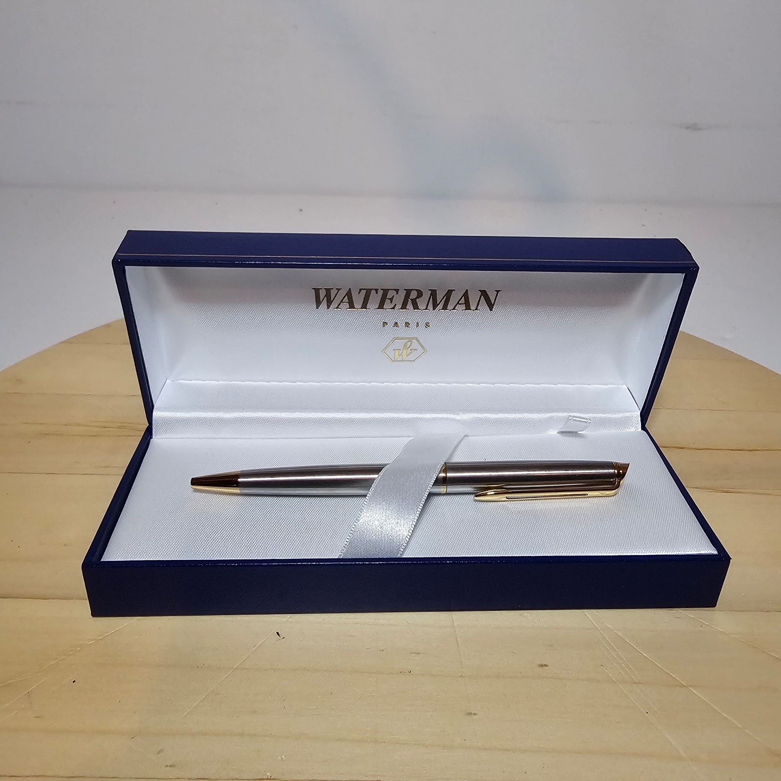 WATERMAN PARIS FRANCE BALLPOINT PEN NEW IN BOX SYMANTEC LOGO