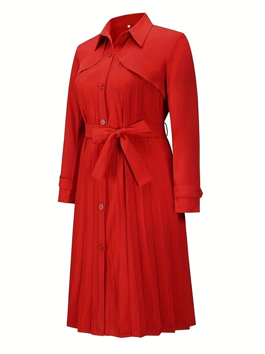 Pleated Layered Dress, -cc8