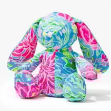 Lilly Pullitzer floopy ear zanzibar floral bunny rabbit plush
