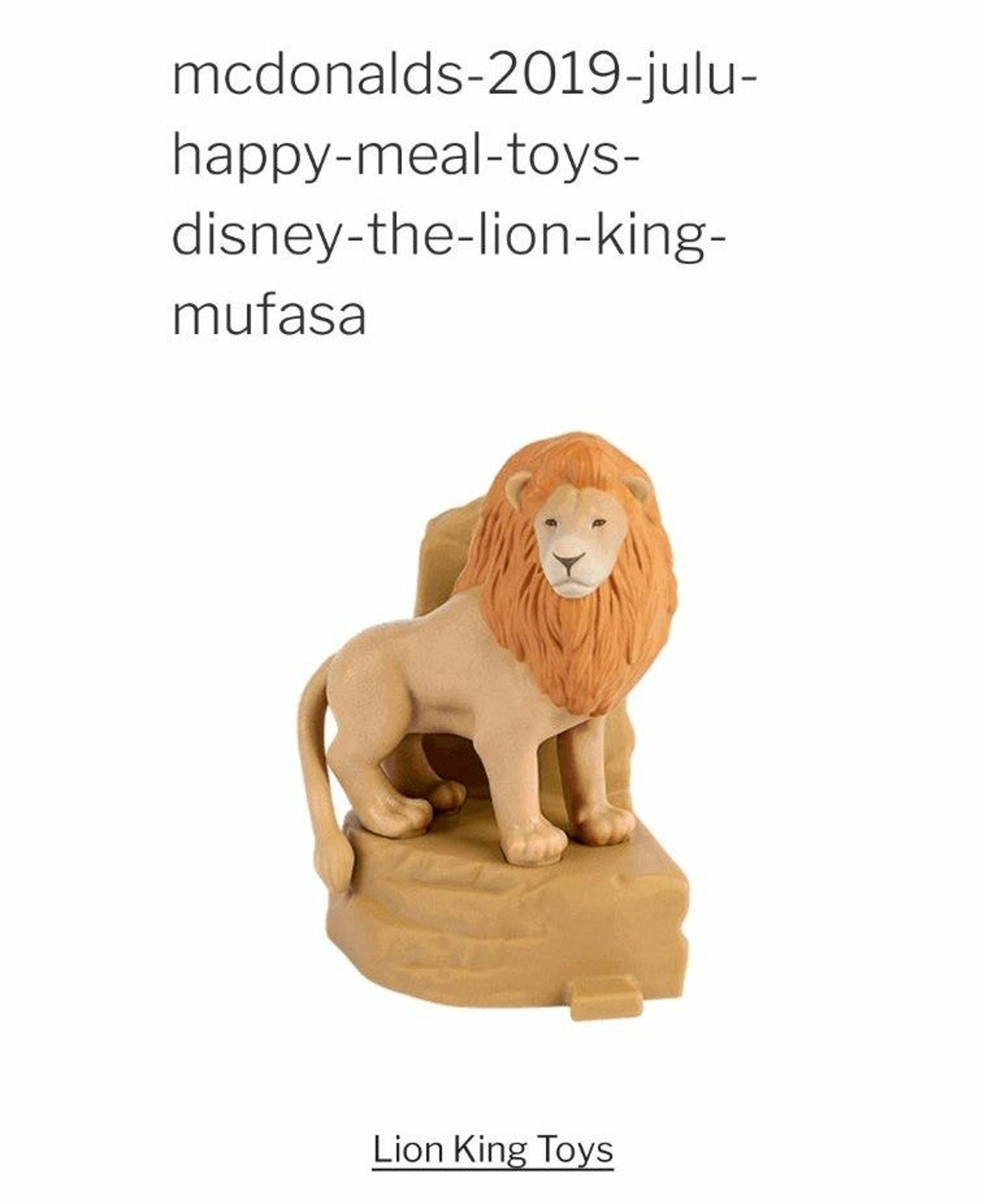 McDonald's 2019 The Lion King #1 Mufasa