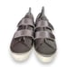 Joie Diata Hook & Loop Silver Satin Casual Sneakers Women's 8.5