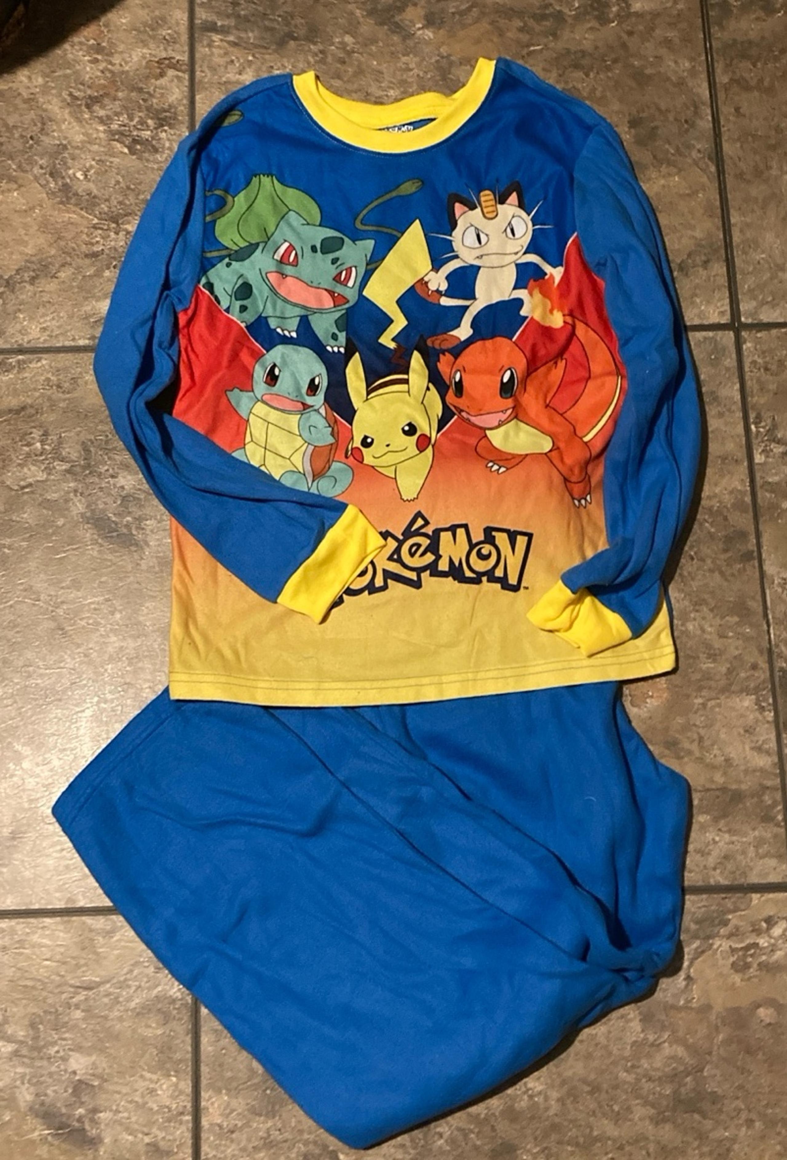 Pokemon pajama set 10/12 fleece
