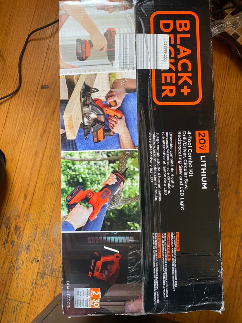 Black + decker 4 Tool 20 v kit