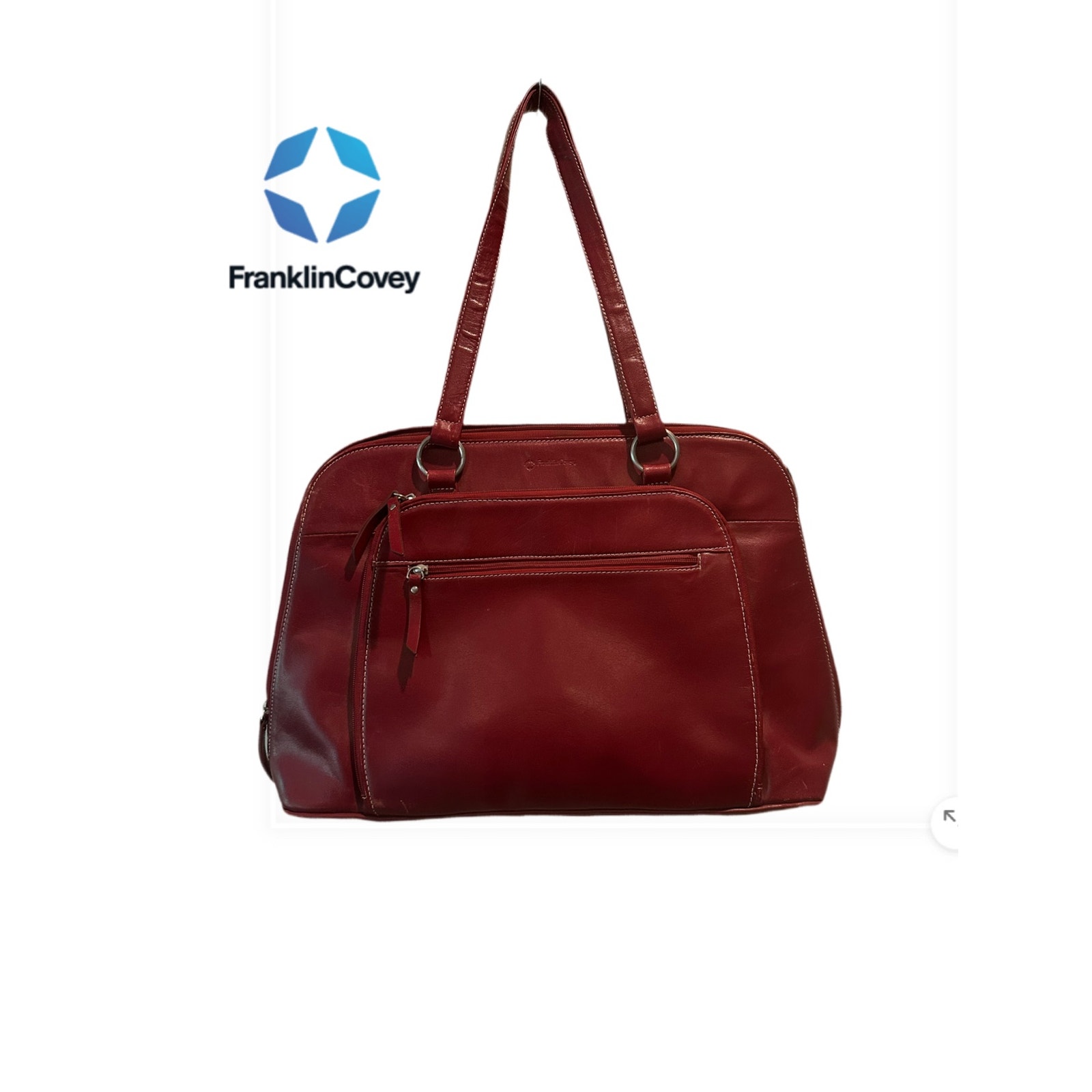 Franklin Covey Red Computer Bag / Briefcase