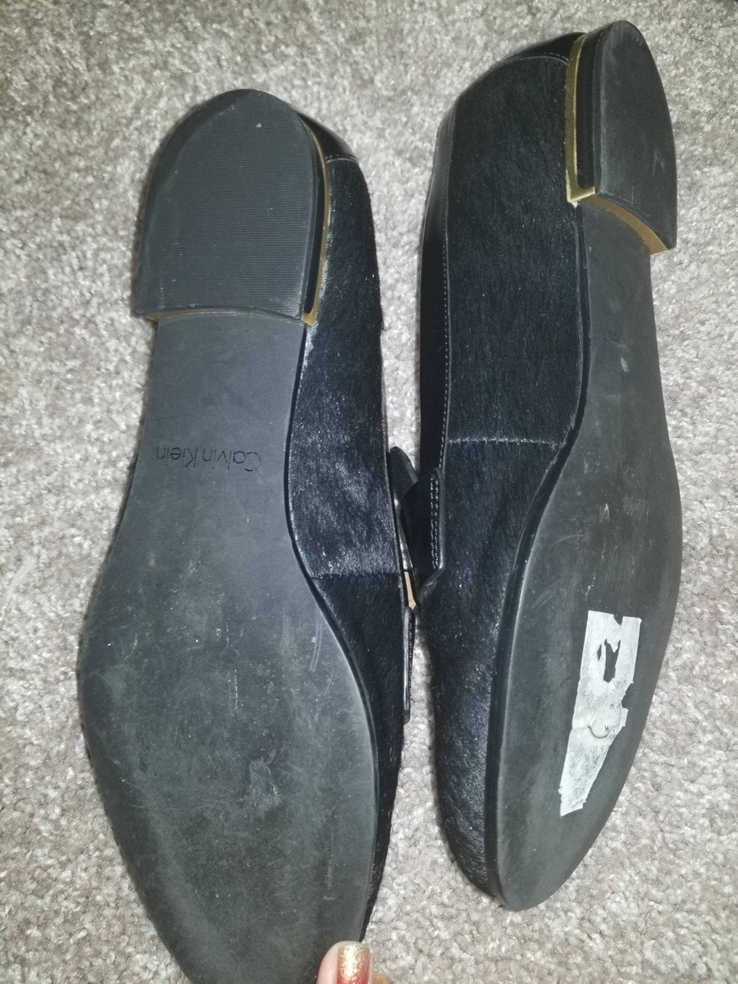 Calvin Klein black loafers size 9