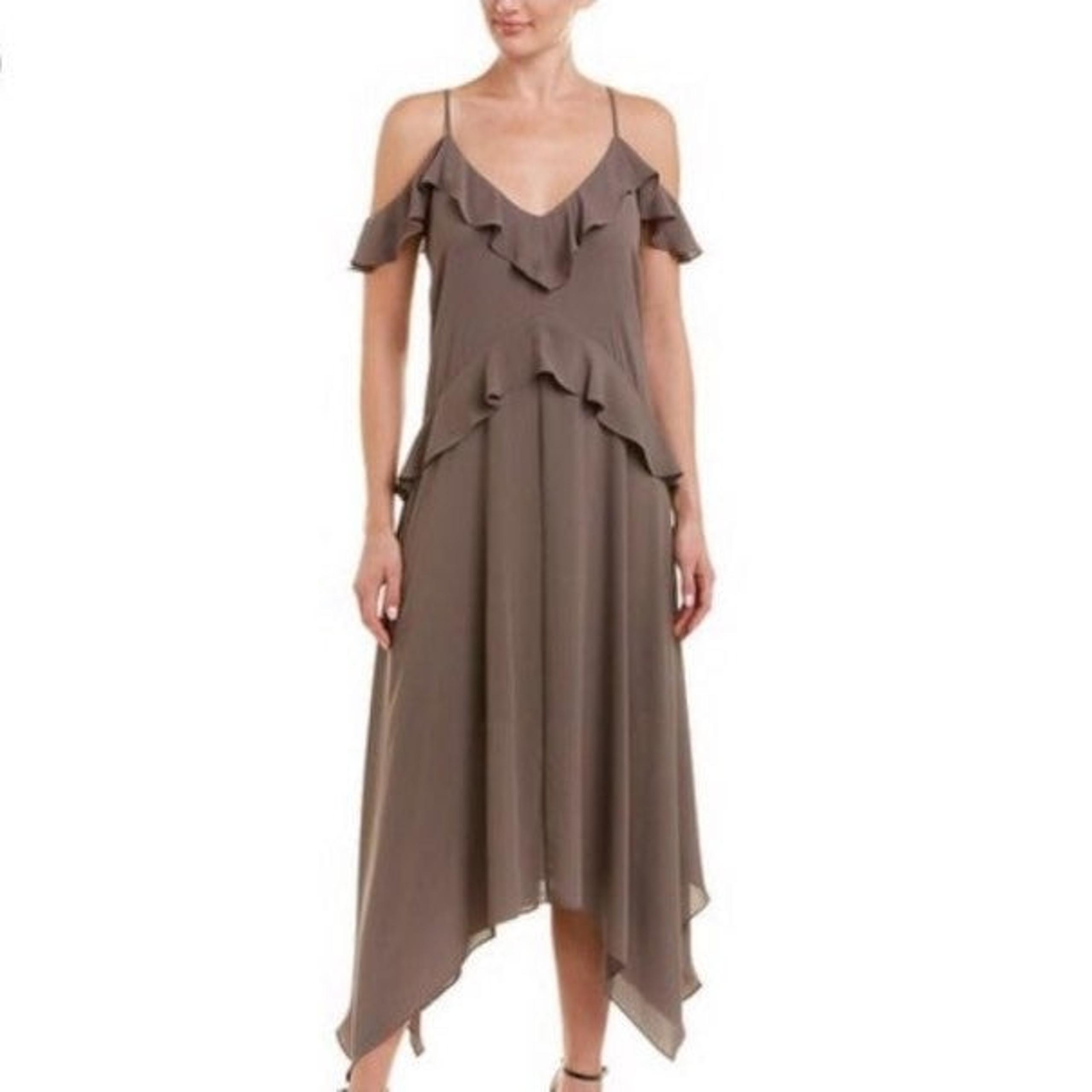 BCBGMAXAZRIA  Asymmetrical Slip Dress
