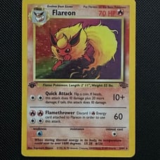 Pokemon 1st Edition Holo Flareon 3/64
