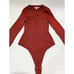 Good American RIBBED LONG SLEEVE BODYSUIT