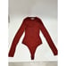 Good American RIBBED LONG SLEEVE BODYSUIT