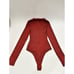 Good American RIBBED LONG SLEEVE BODYSUIT