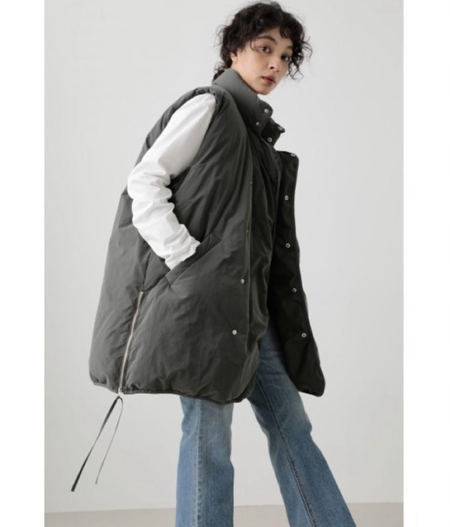 Grey Quilted Down Vest, Unused in Excellent Condition, Sold Out.