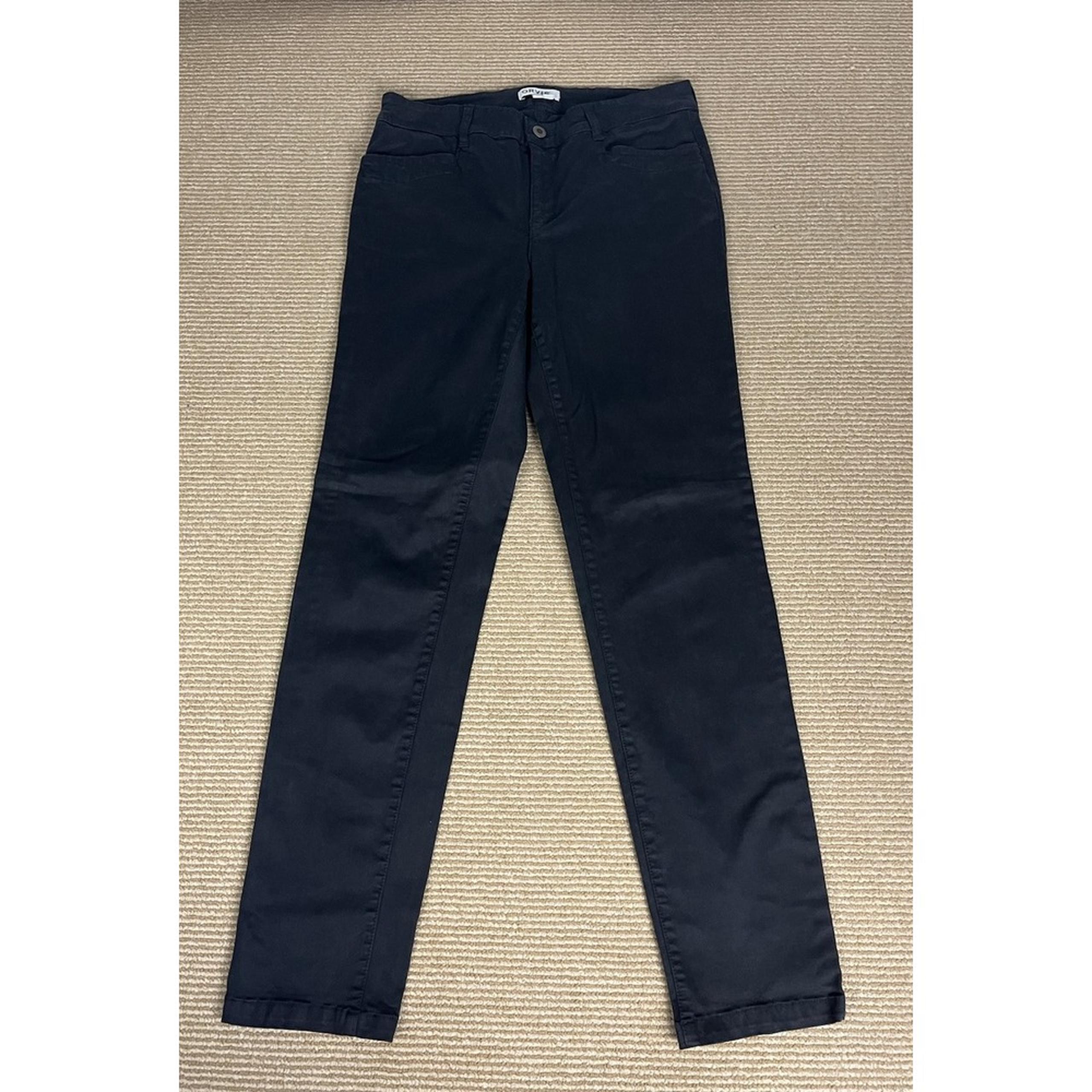 Pants Womens Size 8 Chino Casual Cotton Blend Black Pants - Orvis