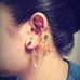 Rainbow Dreamcatcher Ear Cuff Earrings